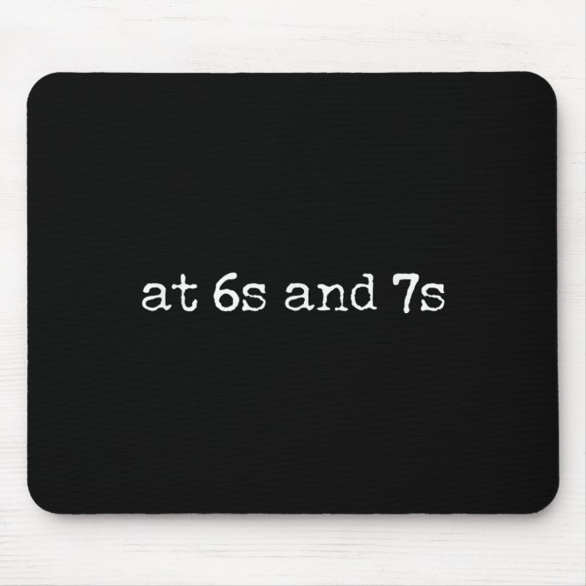 67 Englischlehrer Meme Six Seven Idiom Lustiger Le Mousepad (Vorne)