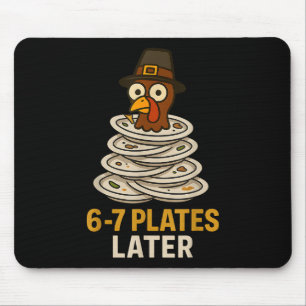 67 Erntedankfest Lustiger Truthahn 6-7 Meme Sechs  Mousepad