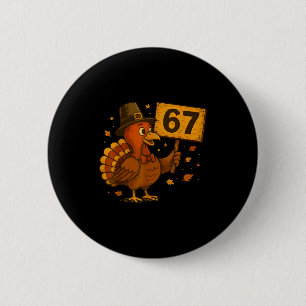 67 Erntedankfest Lustiger Truthahn Erntedankfest 6 Button