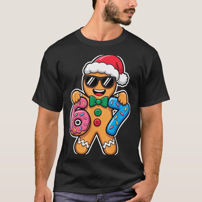 67 Funny Christmas Boys Kids Xmas Six Seven Ginger T-Shirt (Vorderseite)