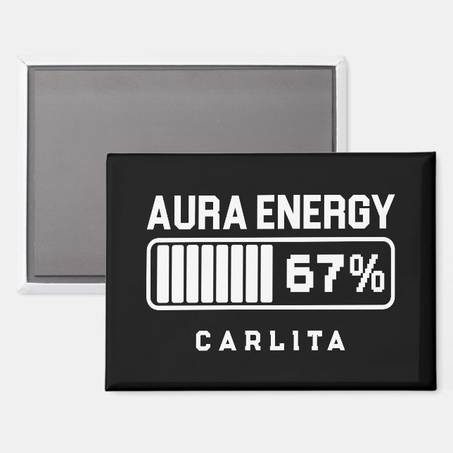 67 Funny Meme Aura Energy bei 67 Six Seven Meme Ge Magnet (Vorderseite/Rückseite)