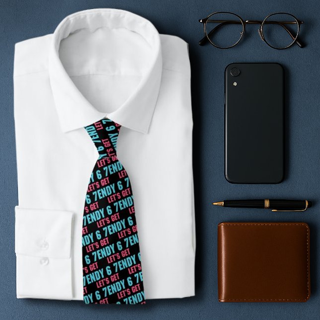 67 Funny Meme Lasst uns sechs Seven Sendy 6 7endy  Krawatte (Von Creator hochgeladen)