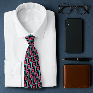 67 Funny Meme Six Seven Gen Alpha Krawatte