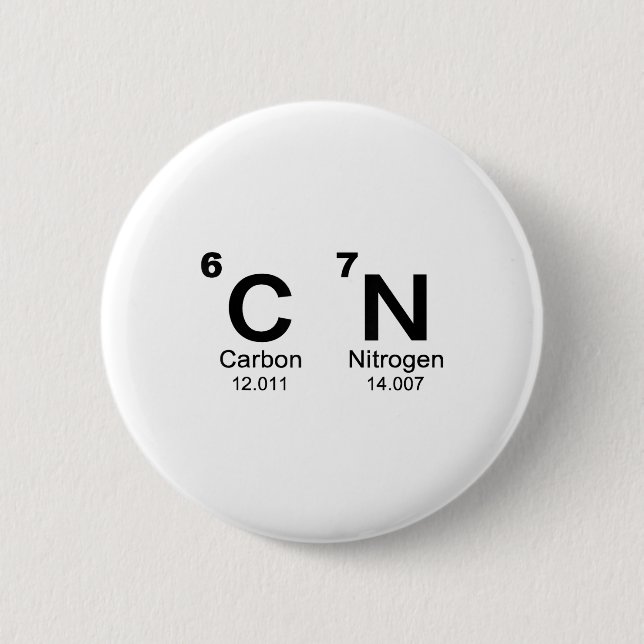 67 Funny Meme Six Seven Science Periodic Table Che Button (Vorderseite)