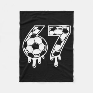 67 Fußball Eiscreme Drip Gen Alpha Six Seven Meme  Fleecedecke