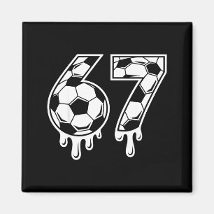 67 Fußball Eiscreme-Drip Gen Alpha Six Seven Meme Magnet