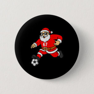 67 Fußball Santa Six Seven Meme Weihnachten Sport  Button