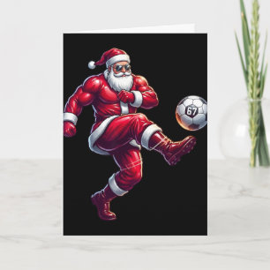 67 Fußball Santa Six Seven Meme Weihnachten Sport Karte