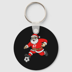 67 Fußball Santa Six Seven Meme Weihnachten Sport Schlüsselanhänger