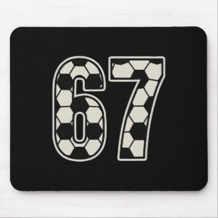 67 Fußball Sechs Sieben 6 7 Meme 67 _1 Mousepad
