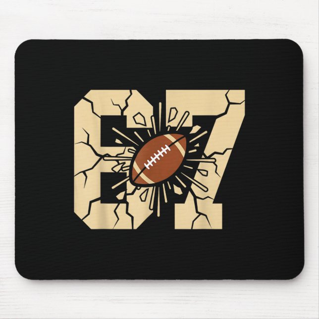 67 Fußball Sechs Sieben 6 7 Meme - Lustig 6-7 Drip Mousepad (Vorne)