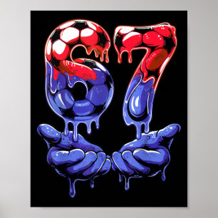 67 Fußball-Shirt für Jungen — Kinder 67 T-Shirt, F Poster