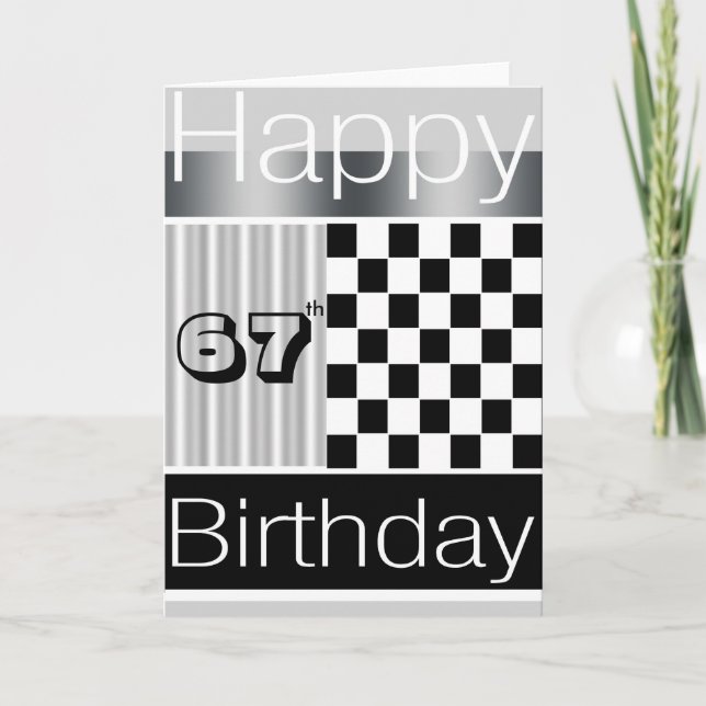 67. Geburtstag Karte (Vorderseite)