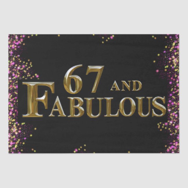 67. Geburtstag Seidenpapier (Vorderseite)