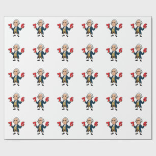 67 George Washington 7-6 Six Seven Meme 67 Geschenkpapier