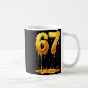 67 Gold Drip Lustig Six Seven Meme Jungen Kinder 6 Kaffeetasse