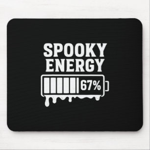 67 Halloween Grusel Energie Brainrot Meme Six Seve Mousepad