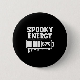 67 Halloween Gruselige Energie Brainrot Meme Sechs Button