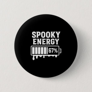 67 Halloween Gruselige Energie Brainrot Meme Sechs Button