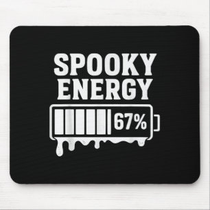 67 Halloween Gruselige Energie Brainrot Meme Sechs Mousepad