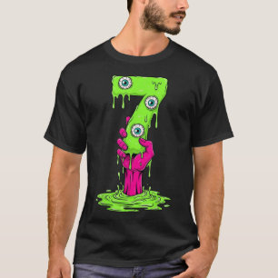 67 Halloween-Kostüm Lustige Zahl 7 Sieben Meme Für T-Shirt