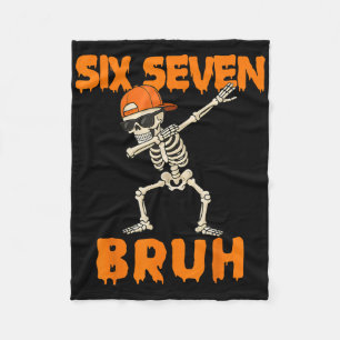 67 Halloween Lustiger Sechs Sieben Meme Brainrot K Fleecedecke