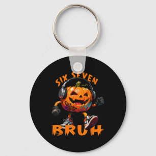 67 Halloween Lustiger Sechs Sieben Meme Brainrot K Schlüsselanhänger