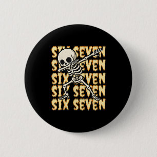 67 Halloween Lustiger Sechs Sieben Meme Gehirnverr Button