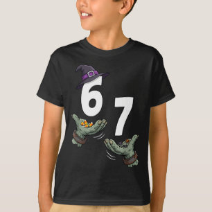 67 Halloween Mädchen Hexe sechs sieben 6 7 Meme Tr T-Shirt