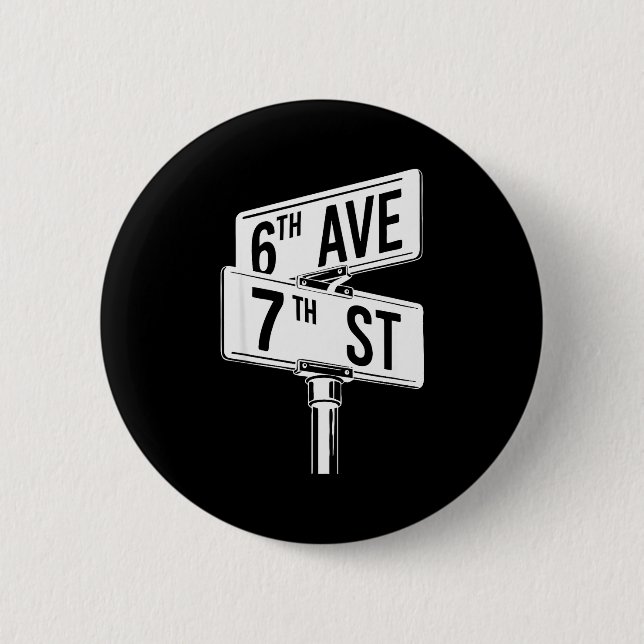 67 Halloween Matching Group Costume Six Seven Stre Button (Vorderseite)