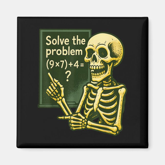 67 Halloween Mathe Lustig Sechs Sieben Meme Brainr Magnet (Vorne)