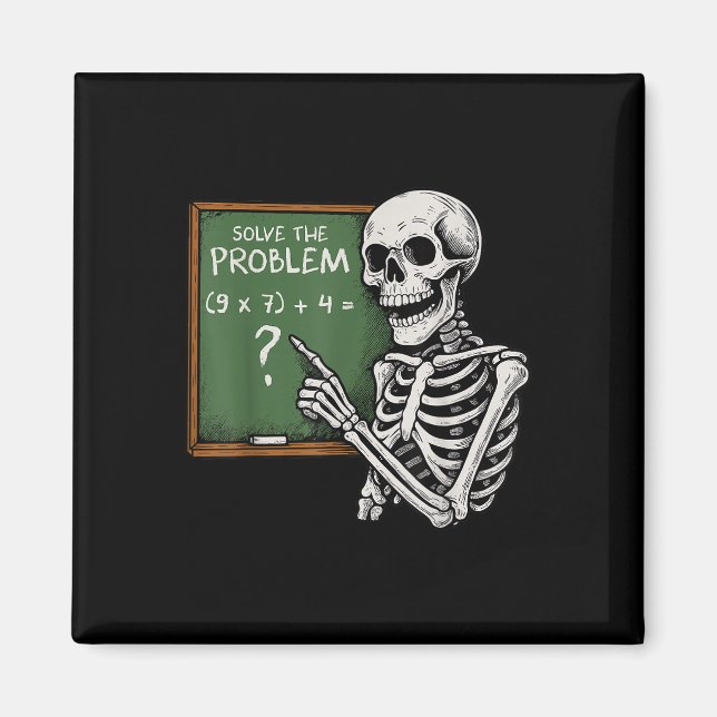 67 Halloween Mathe Lustig Sechs Sieben Meme Brainr Magnet (Vorne)