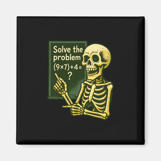 67 Halloween Mathe Lustig Sechs Sieben Meme Brainr Magnet (Vorne)