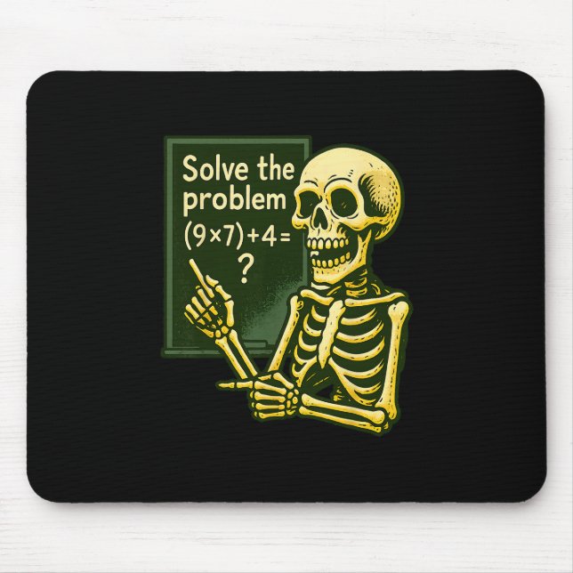 67 Halloween Mathe Lustig Sechs Sieben Meme Brainr Mousepad (Vorne)