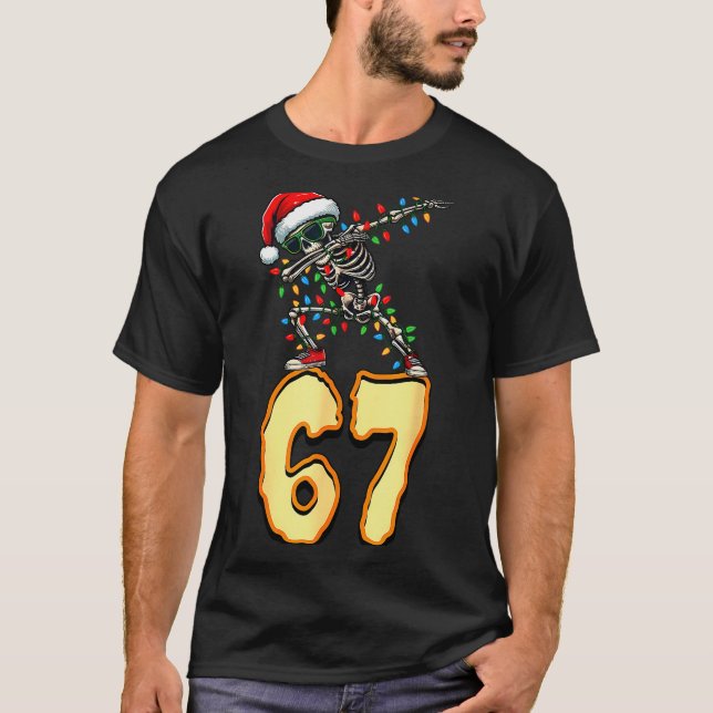 67 Halloween Meme 6 7 Numbers Six Seven Funny Kids T-Shirt (Vorderseite)