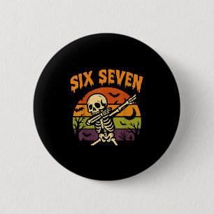 67 Halloween Meme 6 7 Skelett Sechs Sieben Zahlen Button