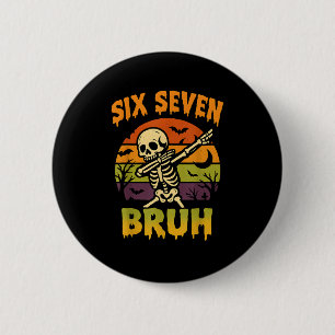 67 Halloween Meme 6 7 Skelett Sechs Sieben Zahlen Button