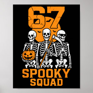 67 Halloween Meme 6 7 Zahlen Sechs Sieben Kinder S Poster