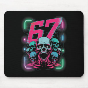 67 Halloween Scp Horror Gesicht Gruseliges Kostüm Mousepad