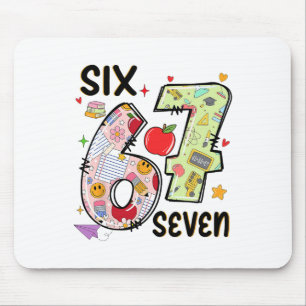 67 Hemd Lehrer 6 7 Meme Frauen Mädchen Lehrer Six Mousepad