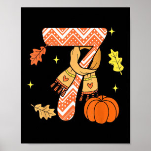 67 Herbst Herbst-Pumpkin-Meme Lustig Sechs Sieben Poster