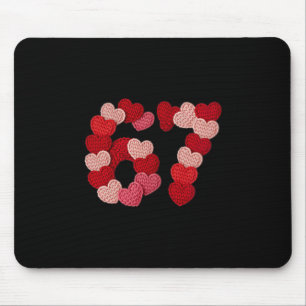 67 Herzen Pullover-Design für Valentinstag Liebe  Mousepad