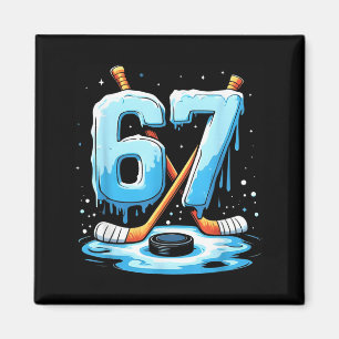 67 Hockey Eiscreme-Drip Gen Alpha Slang Jungen Män Magnet