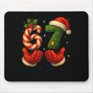 67 Hockey Hands Lustiger Weihnachts-Meme Santa Mousepad