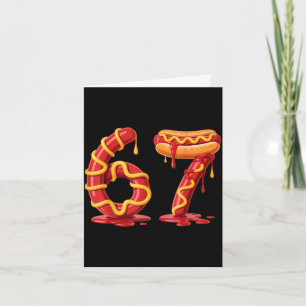 67 Hot-Dog-Humor für Foodies Sommer BBQ-Spaß Karte