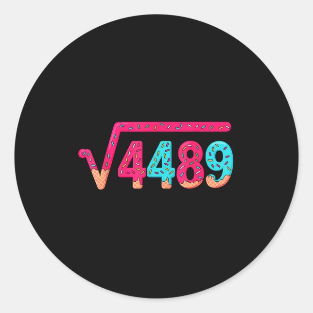 67 Ice Cream Drip Meme Funny 4489 Teen Six Seven S Runder Aufkleber (Vorderseite)