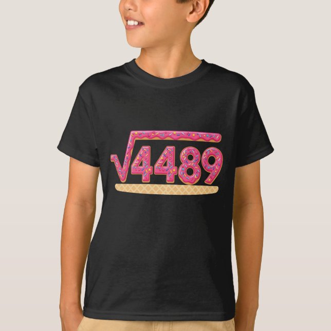 67 Ice Cream Tropfen Meme Square Root 4489 Slang M T-Shirt (Vorderseite)