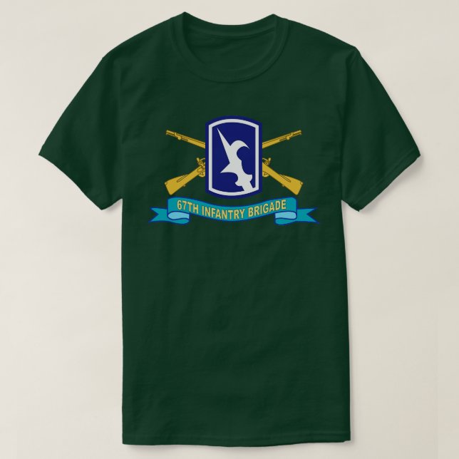 67. Infanterie Brigade w Br SSI Ribbon X T-Shirt (Design vorne)
