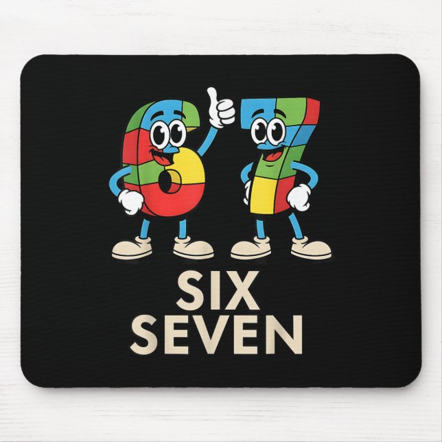 67 Italienischer Brainrot Lustiger Italienischer B Mousepad (Vorne)
