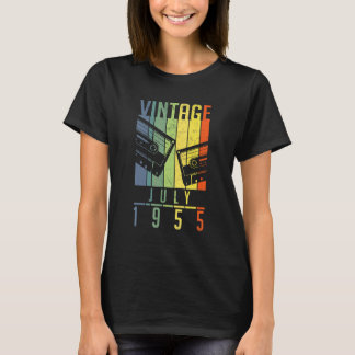 67 Jahre alte Vintage-Ausgabe Juli 1955 67. Gebur T-Shirt